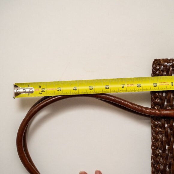 FINAL PRICE!!! Vintage De Vecchi By Hamilton Hodge Woven Leather Shoulder Bag - Picture 14 of 14